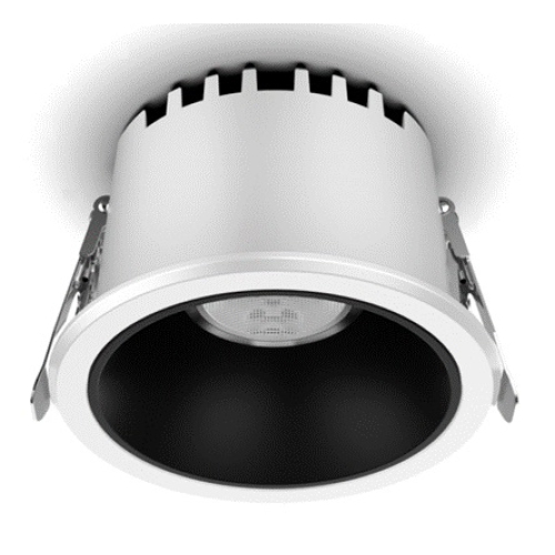 Светильник Lux Design DWL KD 15° 7W, D84*60mm, IP54 черн. рассеив + бел. корп. 